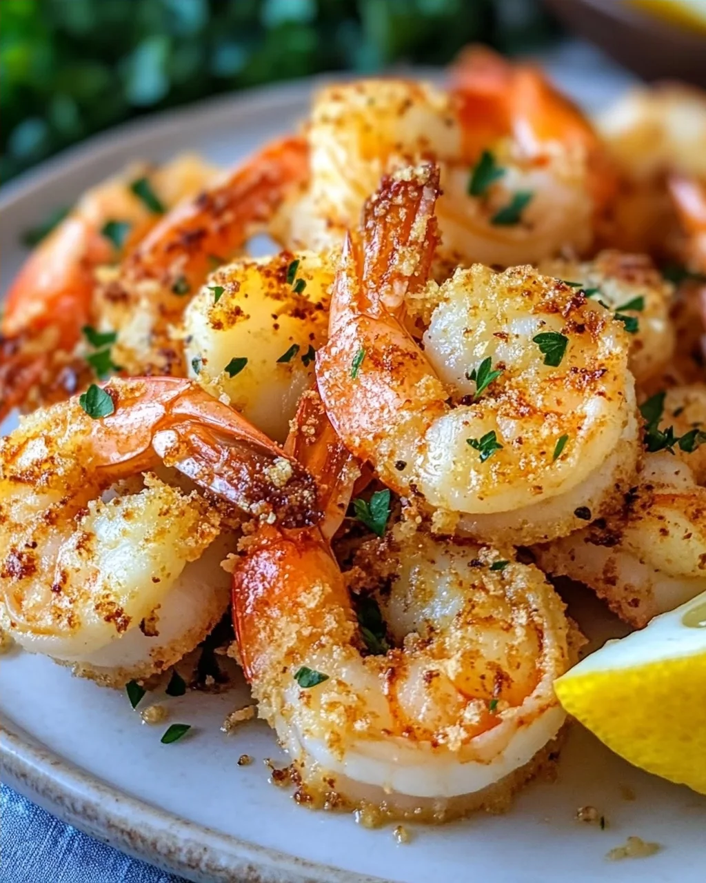 Air Fryer Knoblauch Parmesan Garnelen
