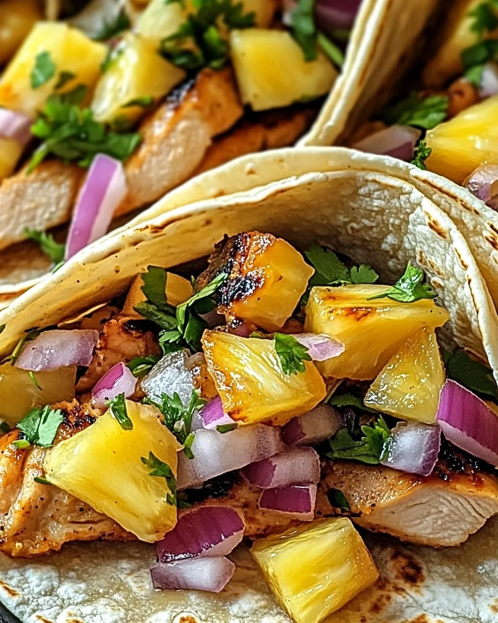 Ananas-Hühnchen-Tacos für den Sommergenuss