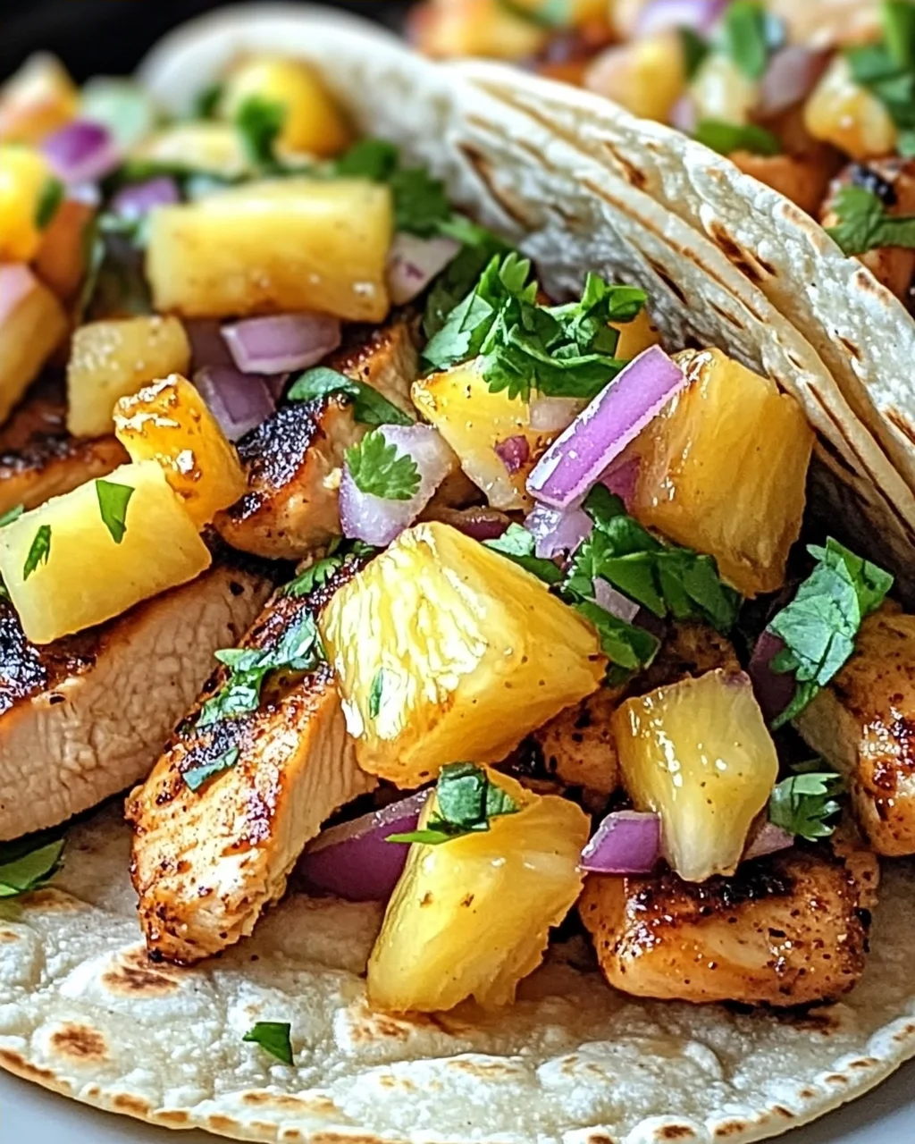 Ananas-Hühnchen-Tacos für den Sommergenuss