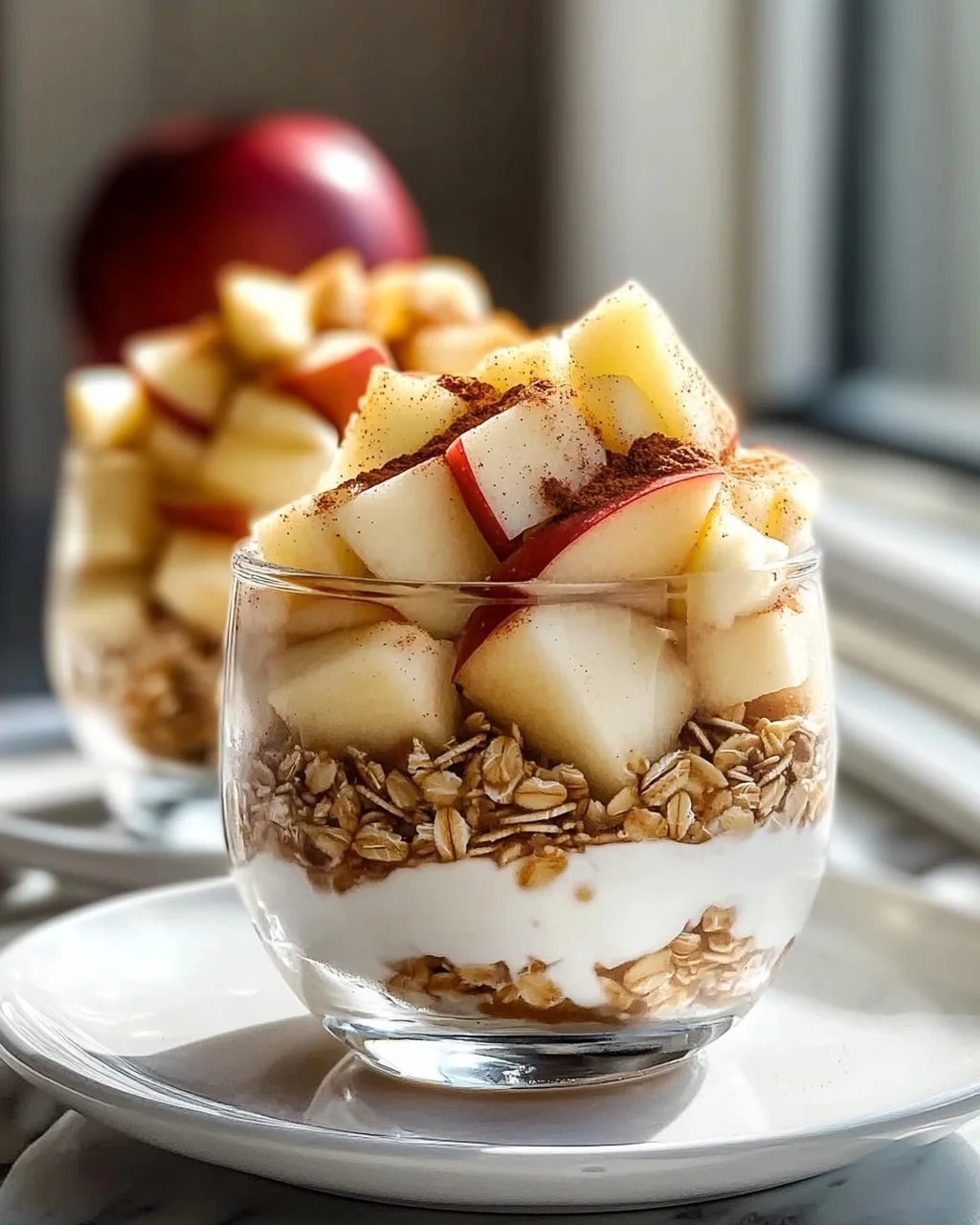 Apfel-Hafer-Joghurt Parfaits: Frisch, Lecker & Gesund!