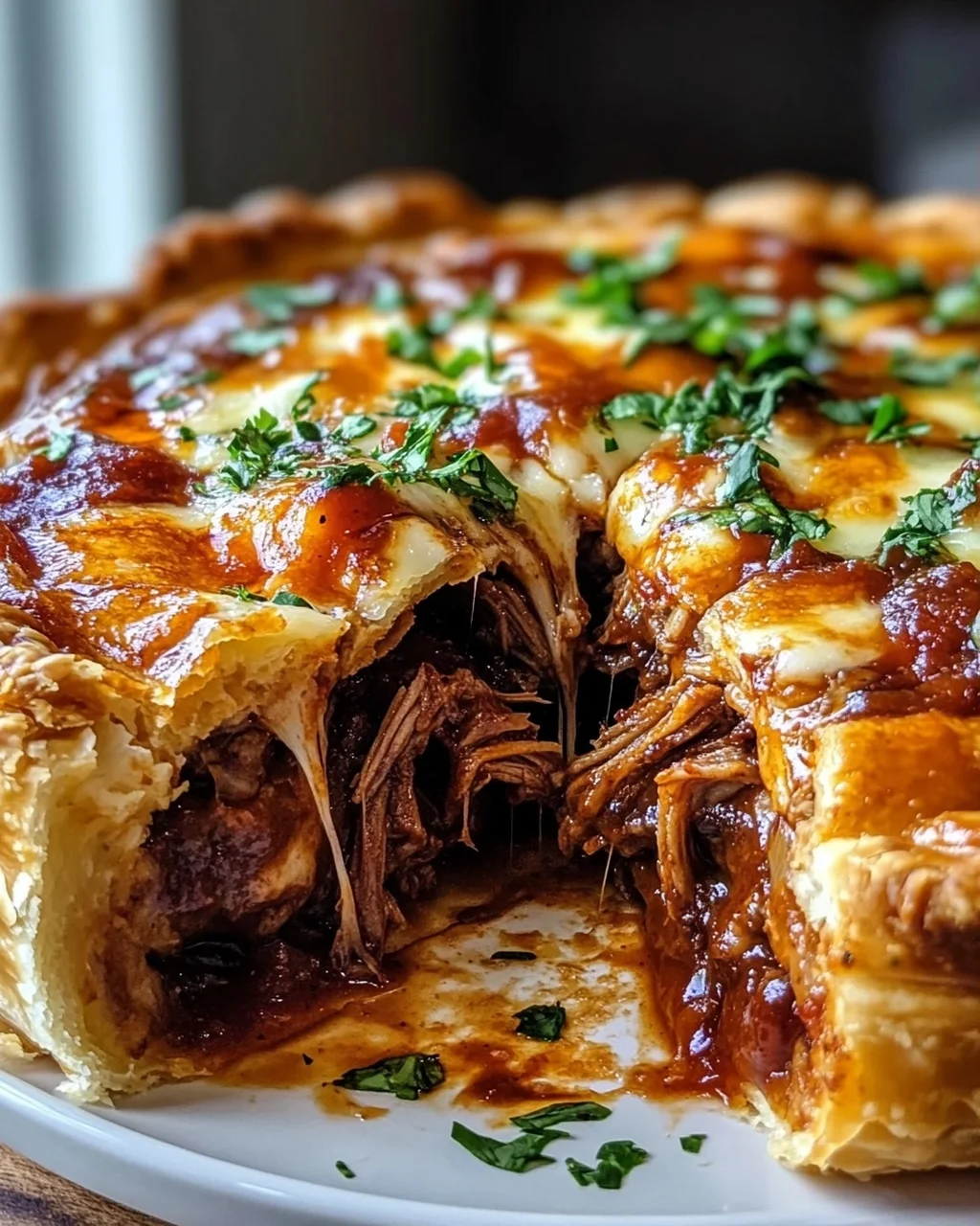 BBQ Pulled Beef Pizza Pot Pie – Der ultimative Genuss!