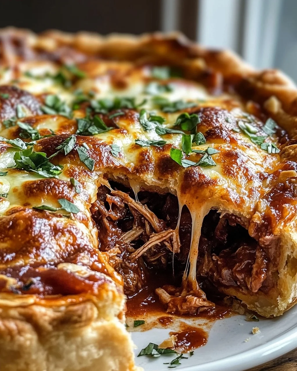 BBQ Pulled Beef Pizza Pot Pie – Der ultimative Genuss!