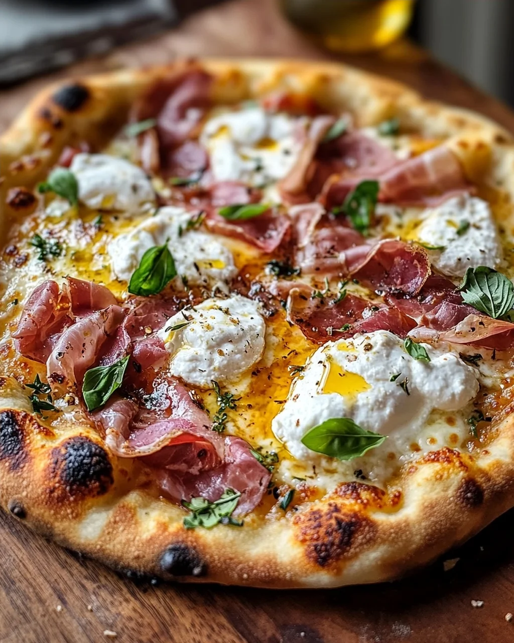 Beef Prosciutto und Honig Burrata Pizza – Geschmackserlebnis!