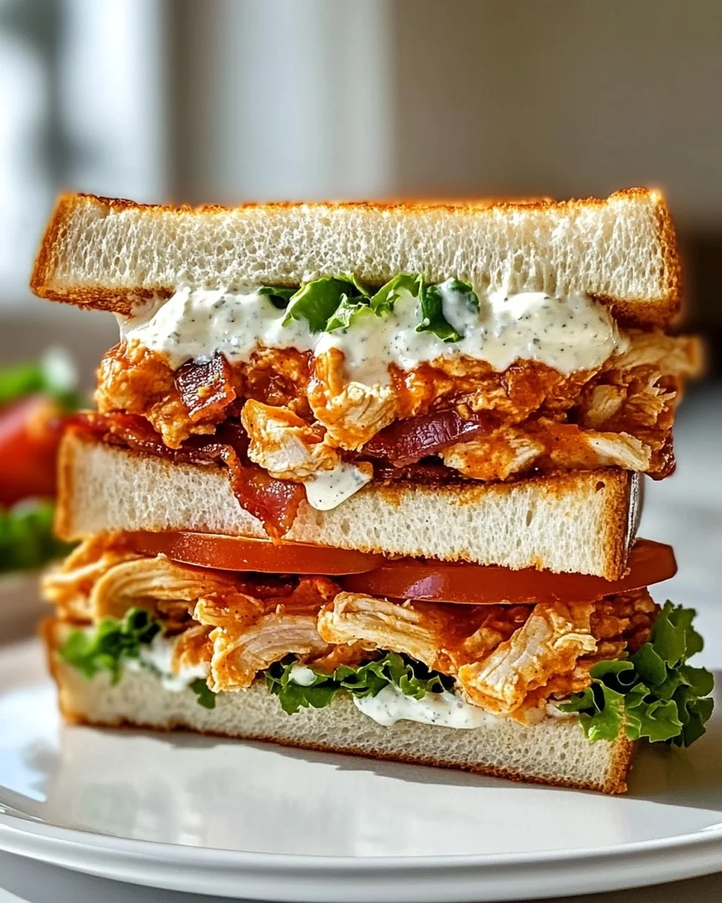 Buffalo Chicken Ranch Club Sandwich – Schnell & Lecker!