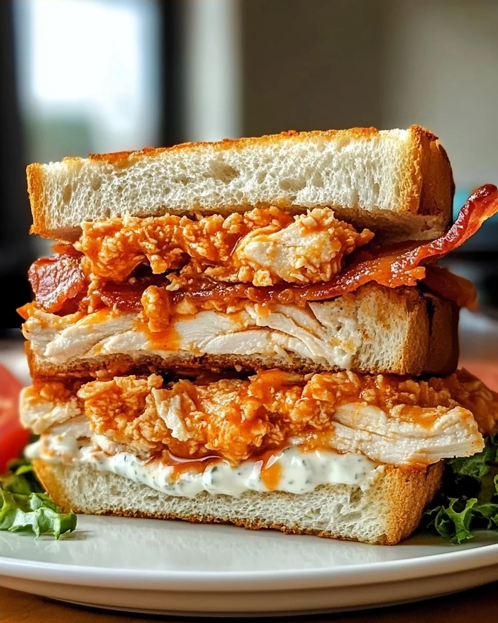 Buffalo Chicken Ranch Club Sandwich – Schnell & Lecker!