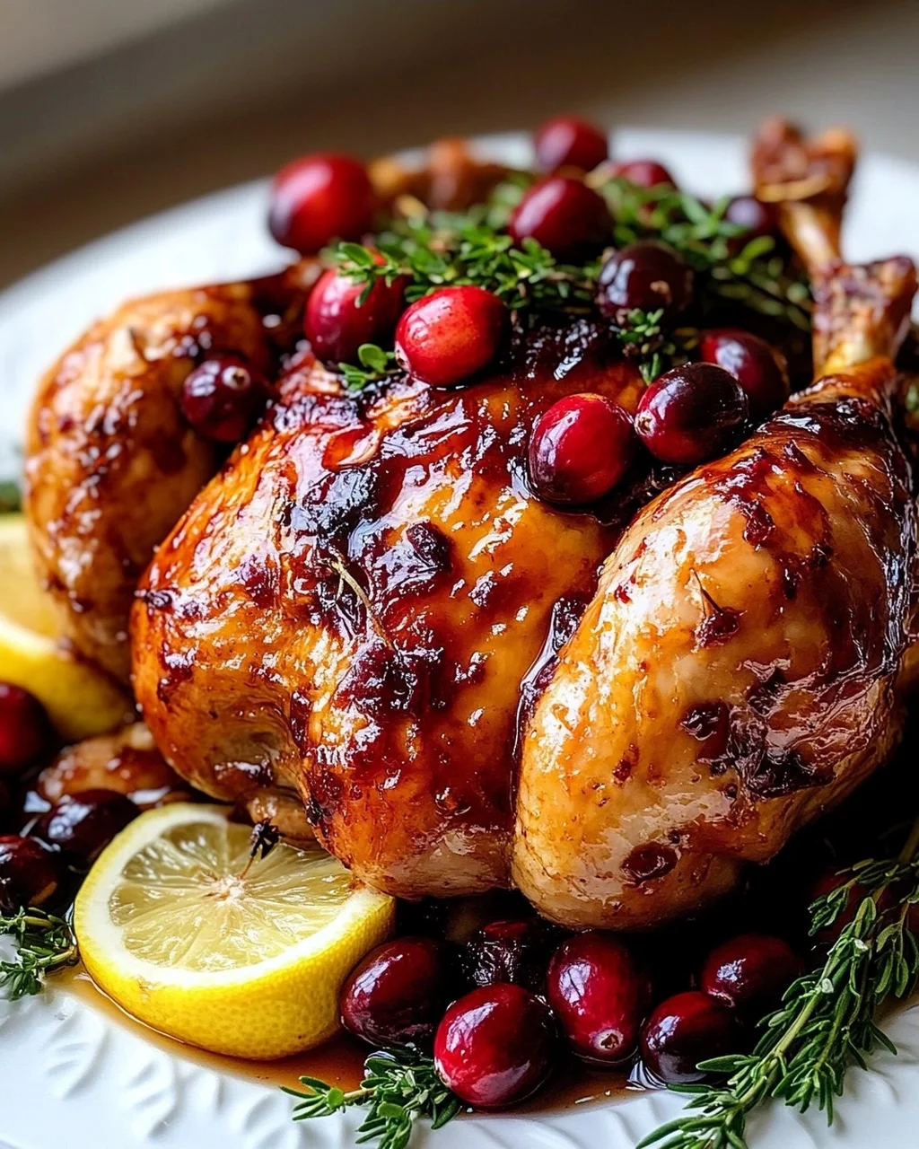 Cranberry Maple Roast Chicken
