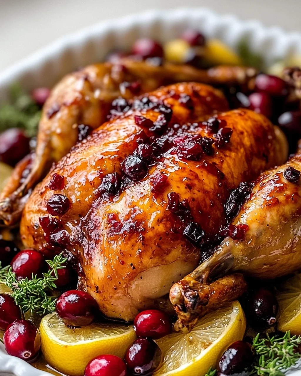 Cranberry Maple Roast Chicken