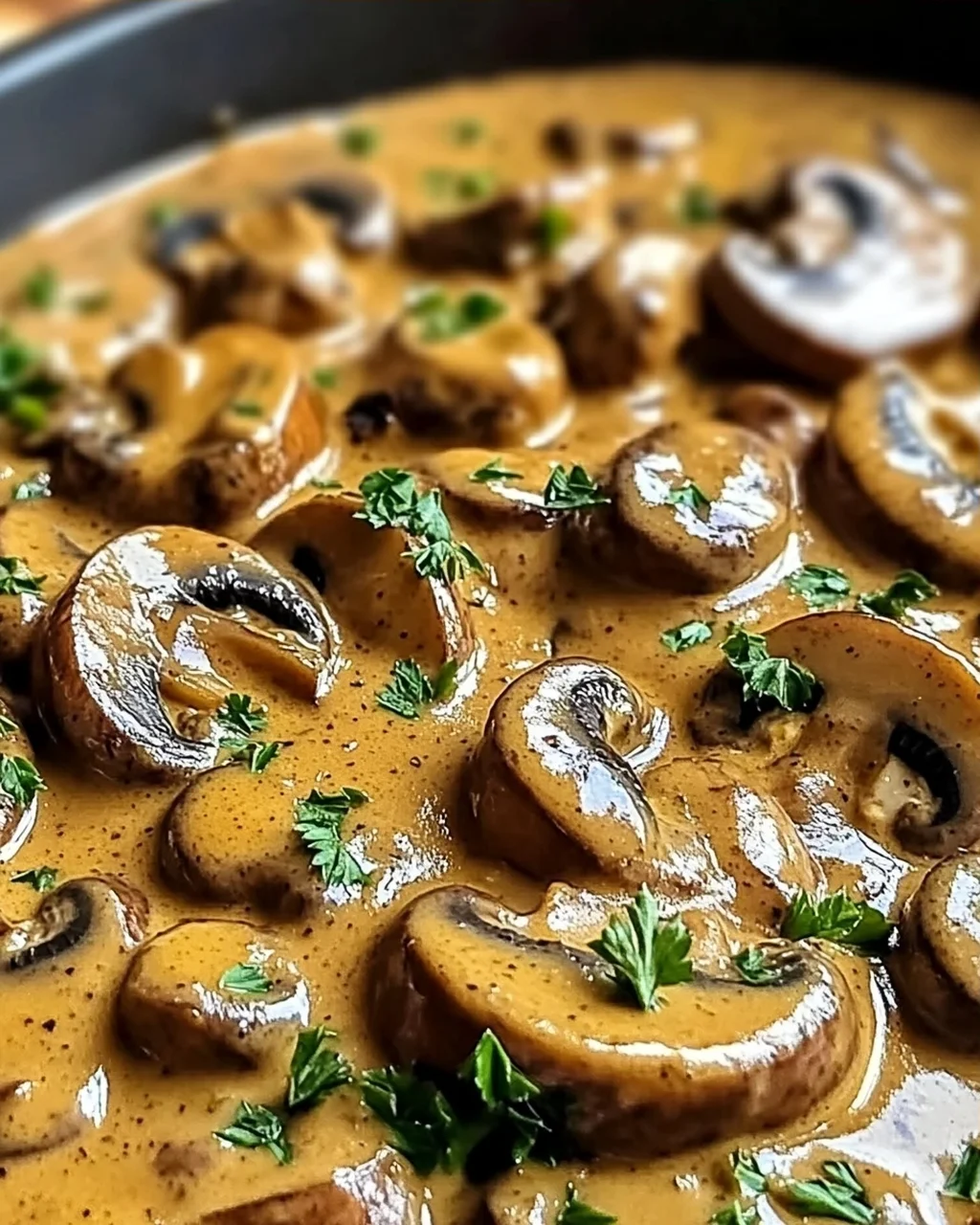 Cremige ungarische Champignon-Paprikasch für Gemütliche Abende