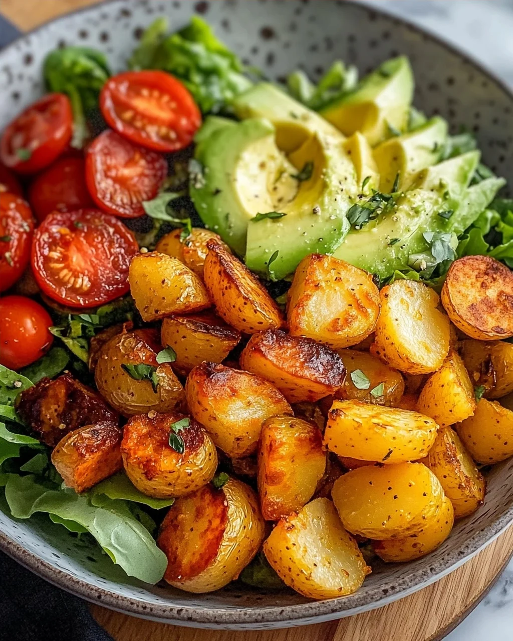 Crispy Oven Potato Salad Bowl – Quick & Delicious!