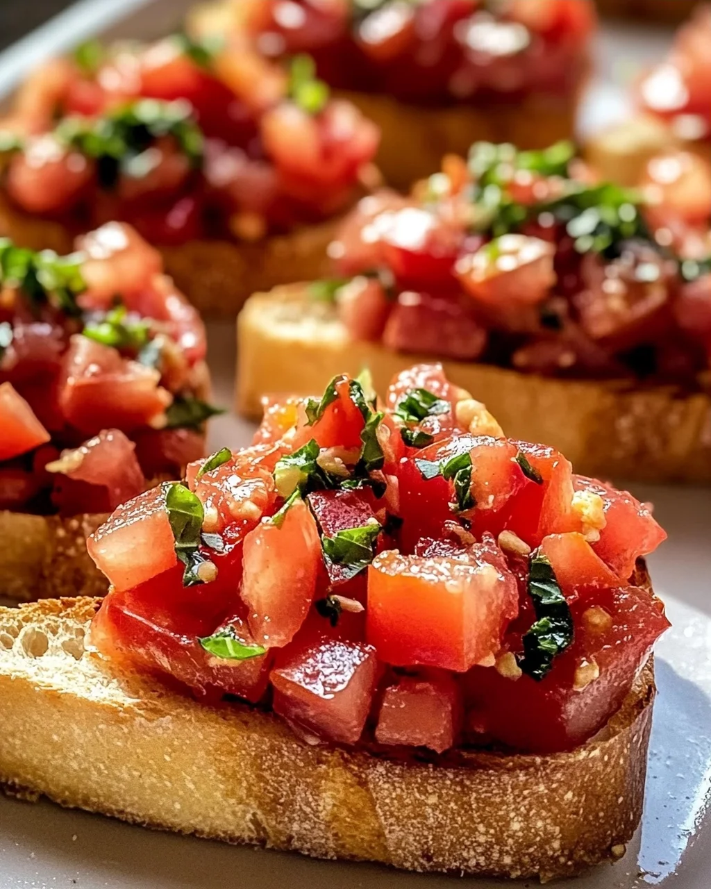 Das beste Tomaten Basilikum Bruschetta Baguette Rezept!