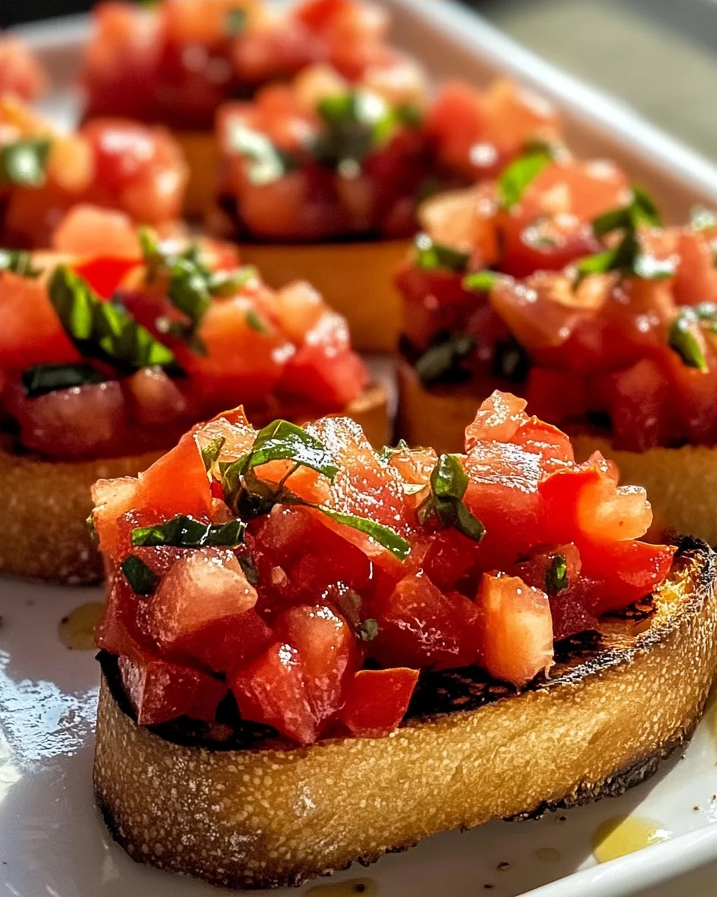 Das beste Tomaten Basilikum Bruschetta Baguette Rezept!