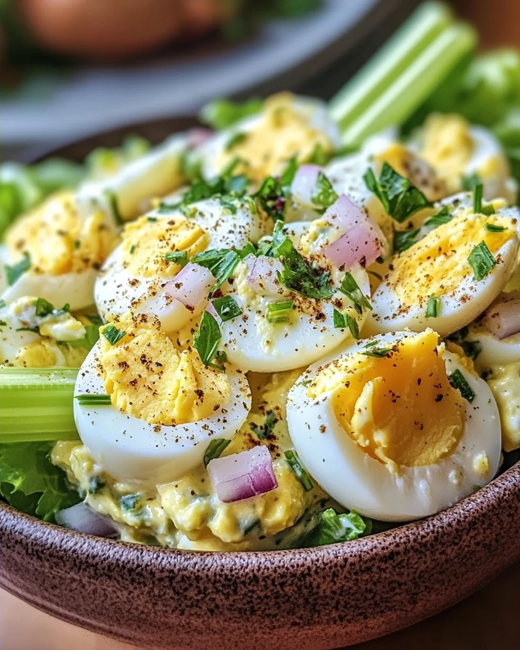 Eiersalat mit Joghurt