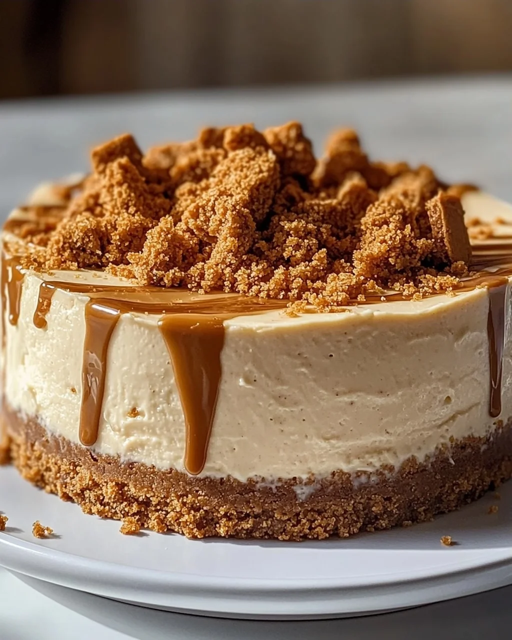 Einfacher Biscoff Cheesecake: Cremig-leckerer Genuss ohne Backen!