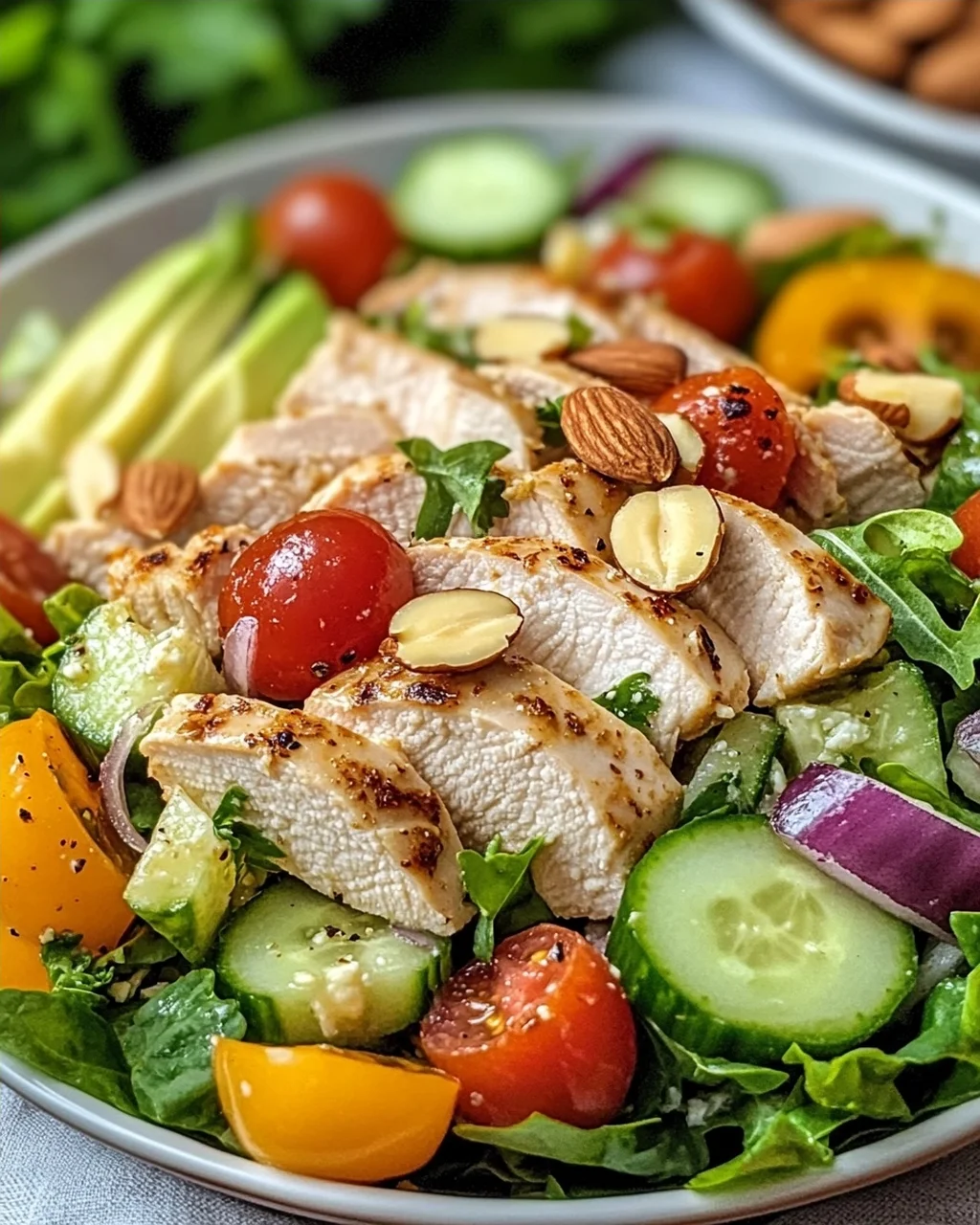 Einfacher Hähnchen Salat
