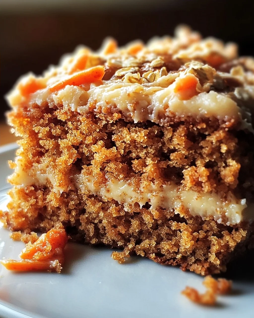 Einfacher Mehlfreier Haferflocken Karottenkuchen