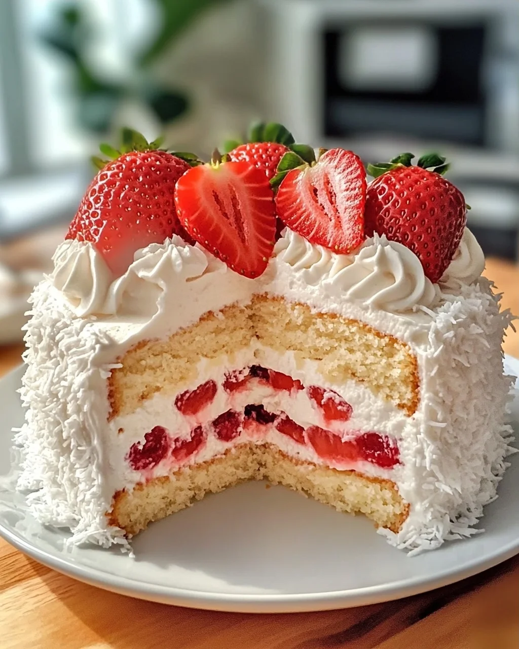 Erdbeer-Kokos-Schaumkuchen leicht gemacht