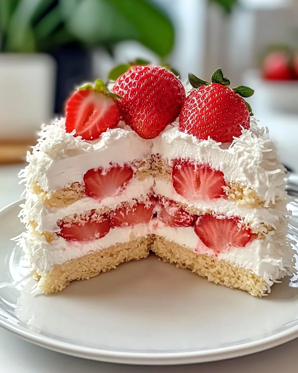 Erdbeer-Kokos-Schaumkuchen leicht gemacht