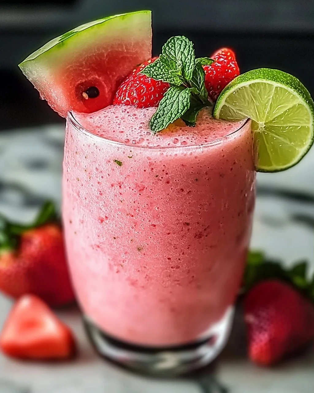 Erfrischender Wassermelonen-Smoothie für den Sommer
