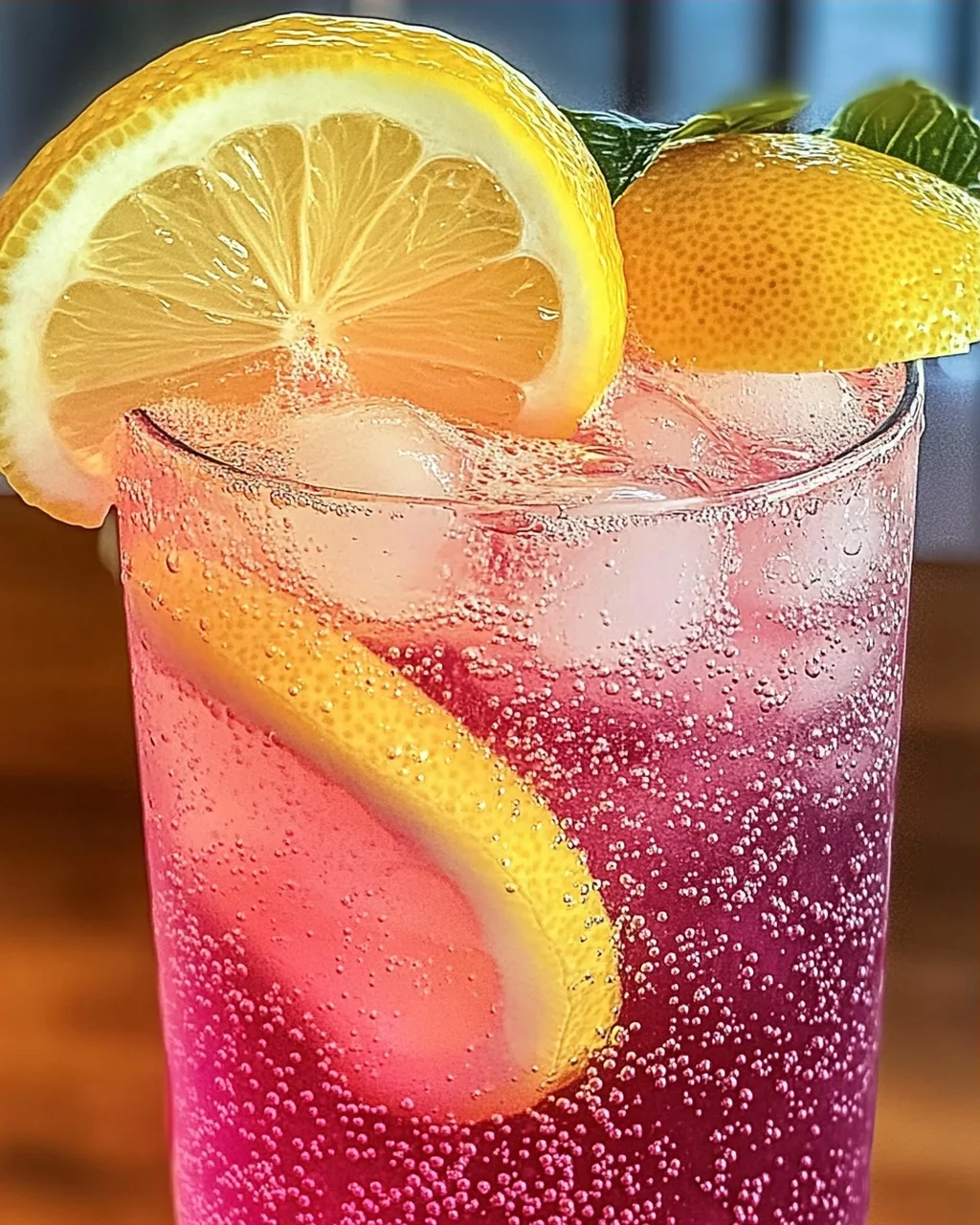 Erfrischendes Honig Zitrone Rosa Soda Rezept