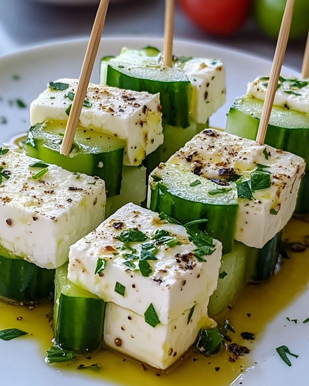 Feta Spieße mit Gurke: Erfrischendes Rezept für den Sommer!
