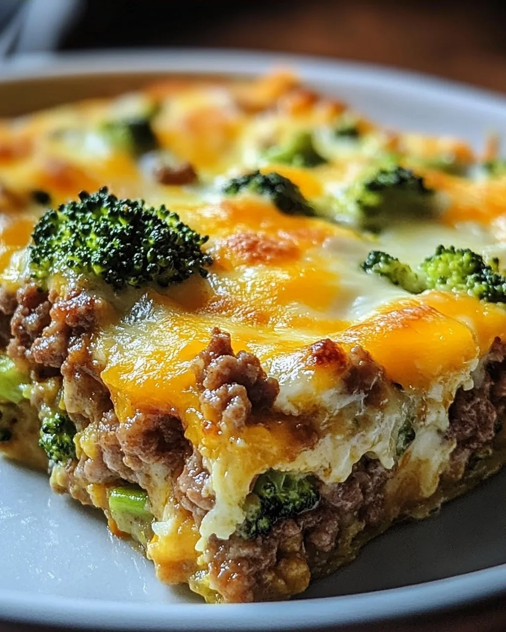 Fitness Auflauf mit Brokkoli und Hackfleisch