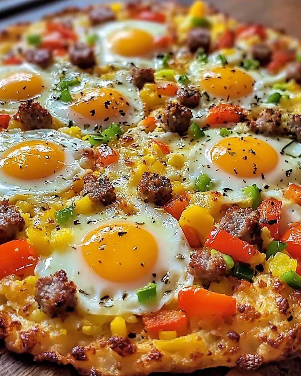 Frühstückspizza Kartoffelrösti Kruste für Genießer