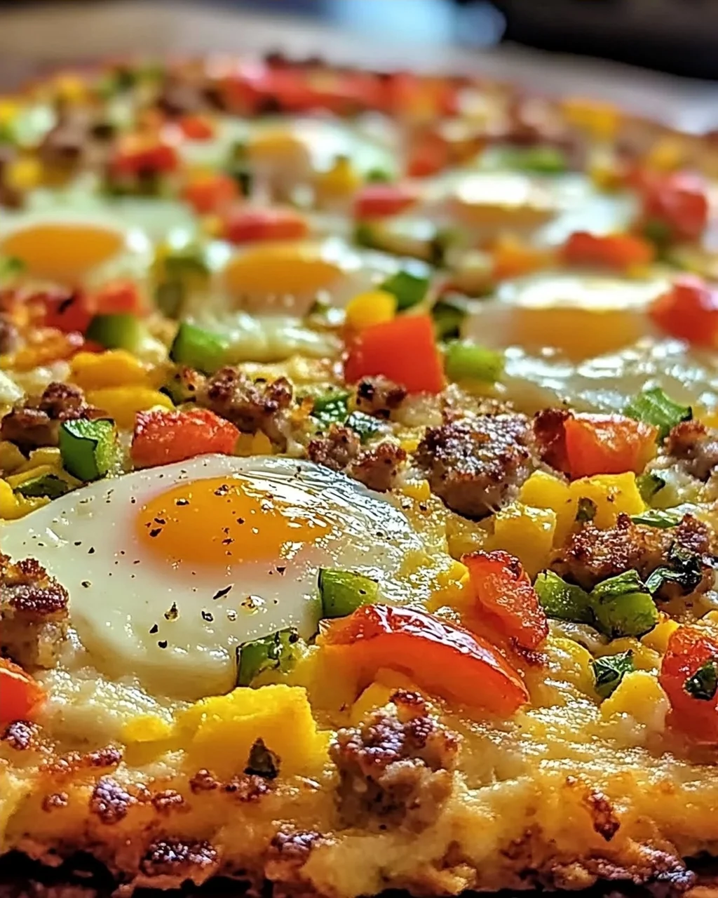 Frühstückspizza Kartoffelrösti Kruste für Genießer