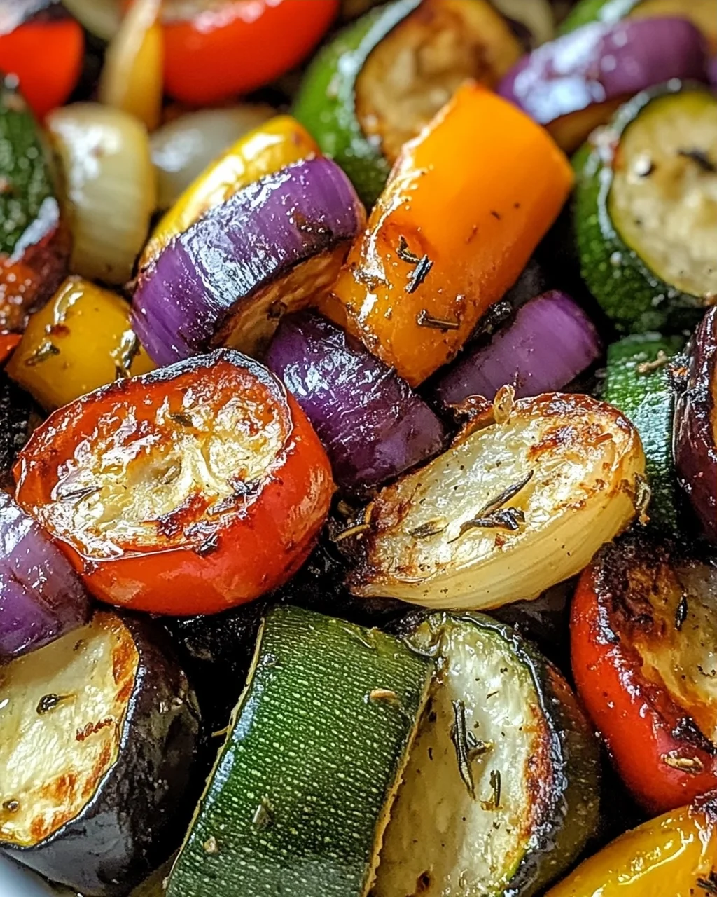 Geröstetes mediterranes griechisches Gemüse genießen
