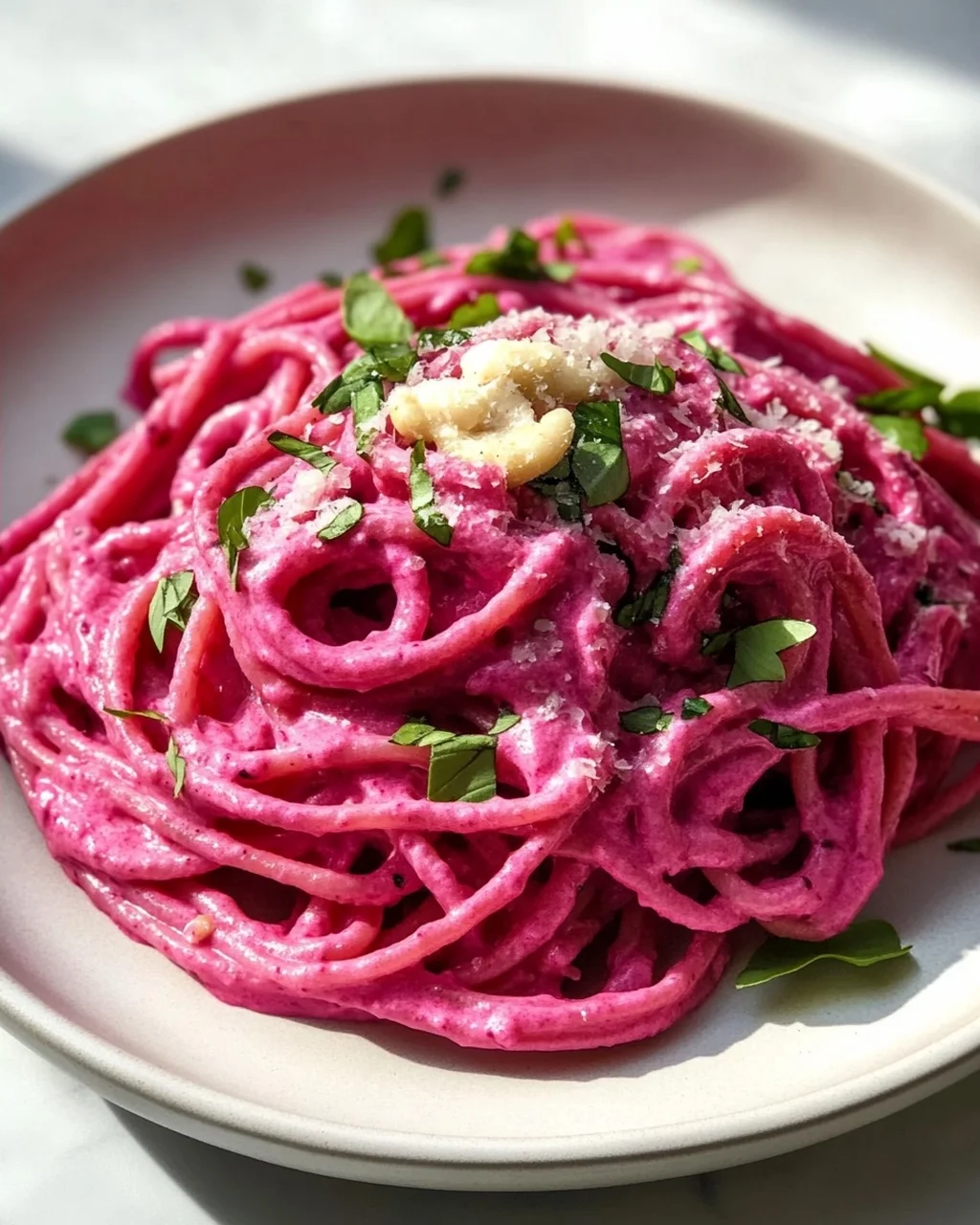 Gesunde Vegane Pink Pasta: Schnell, gesund & super lecker!