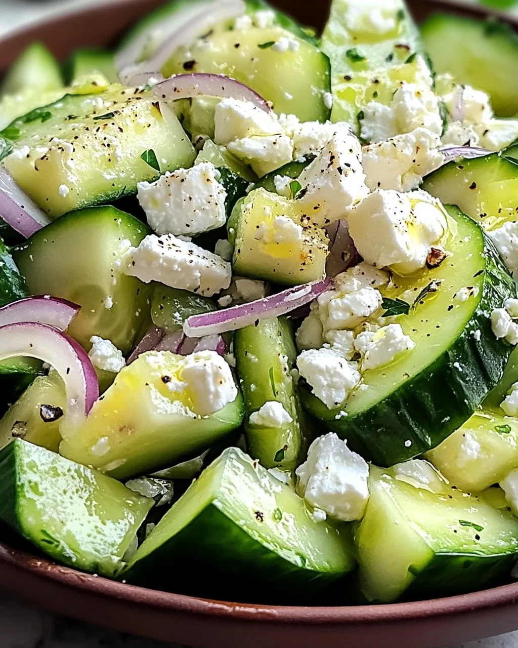 Gurken-Avocado-Salat mit Feta