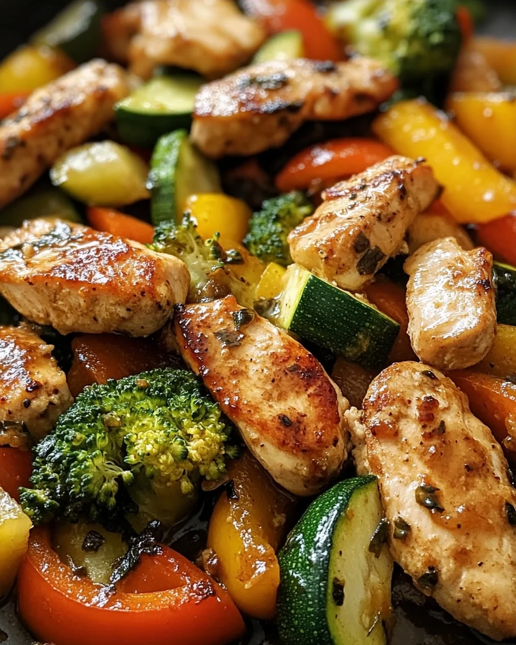 Hähnchenpfanne mit Gemüse (Low Carb)