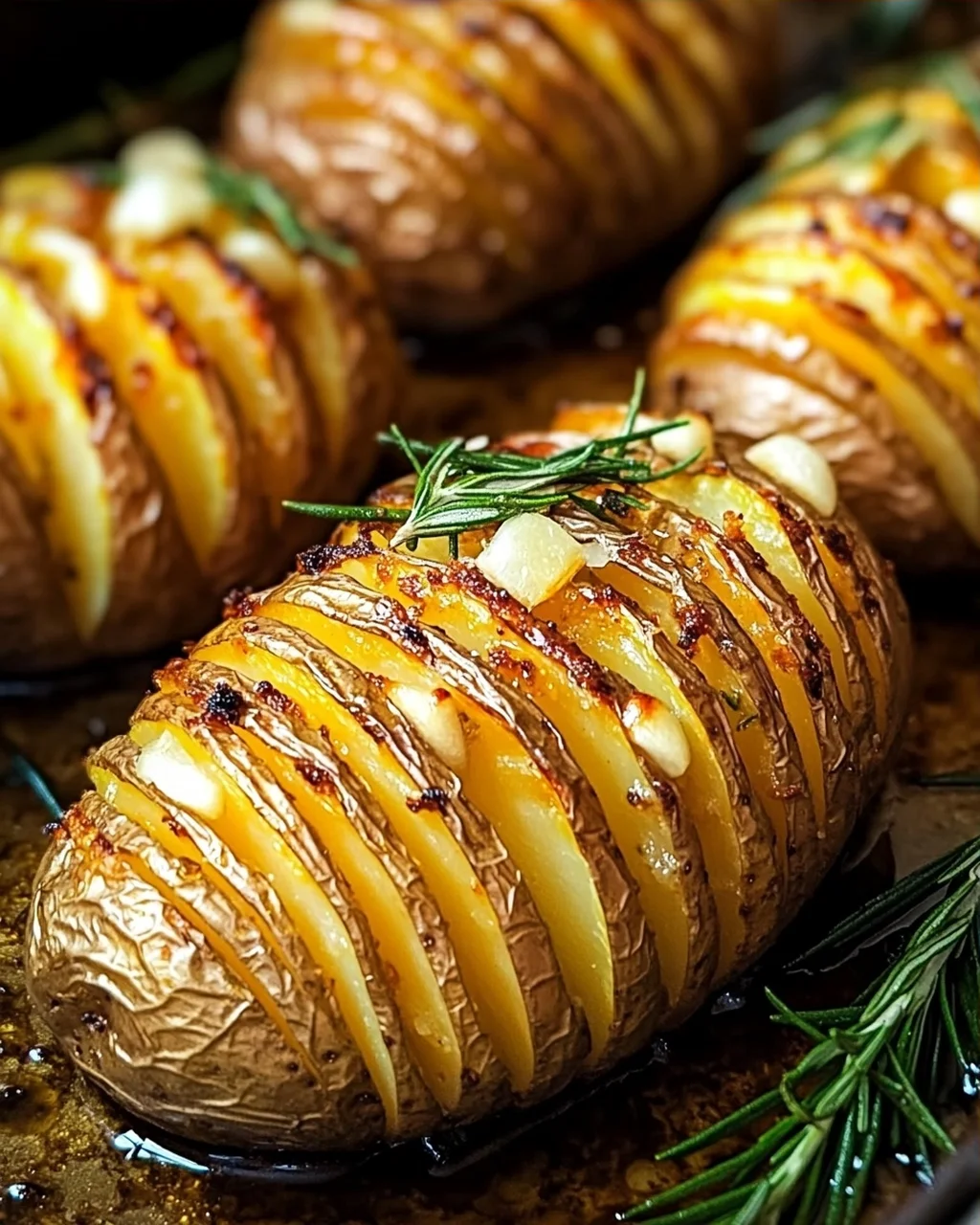 Fächerkartoffeln / Hasselback-Kartoffeln