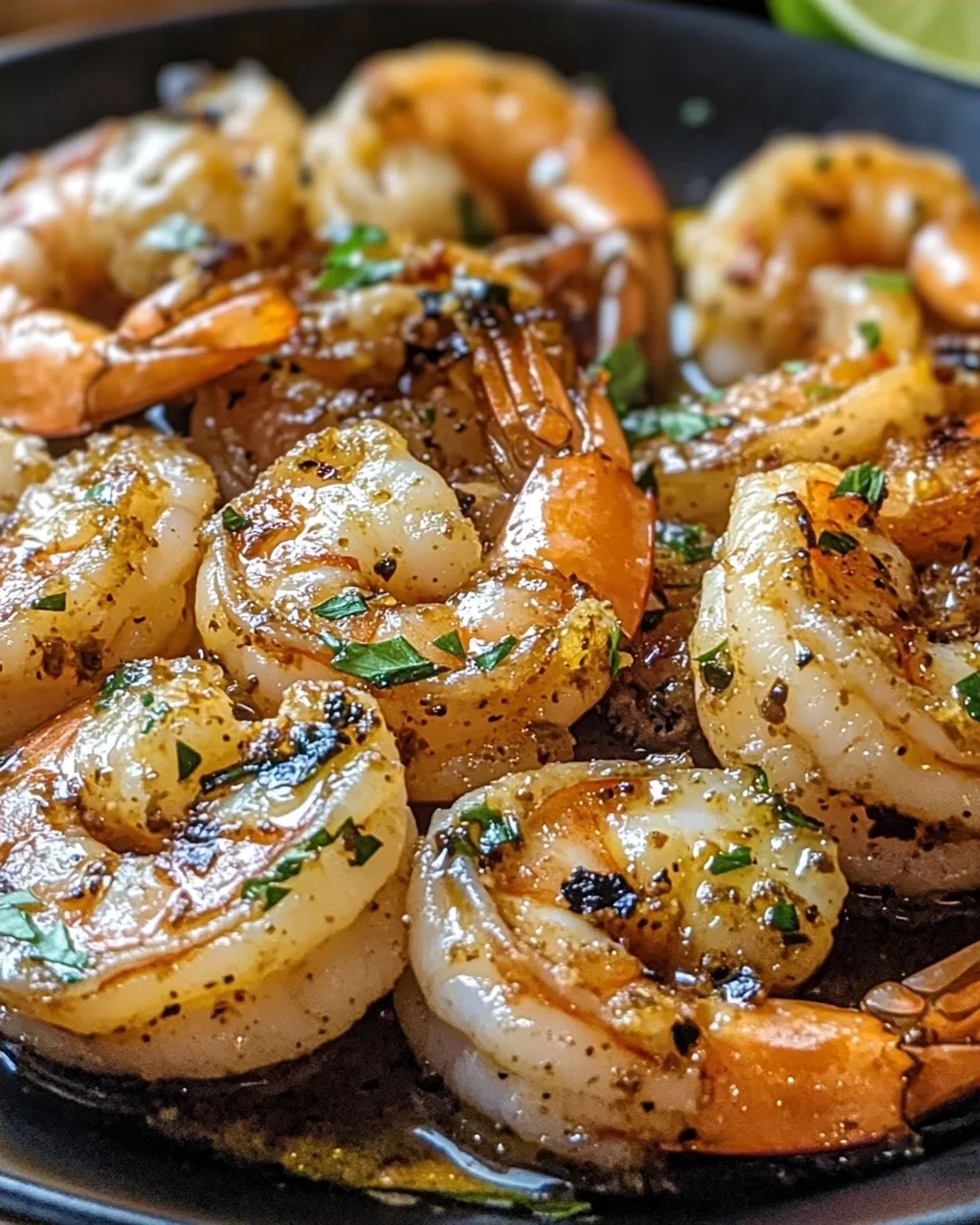 Hatch-Chili geräucherte Garnelen mit Knoblauchbutter