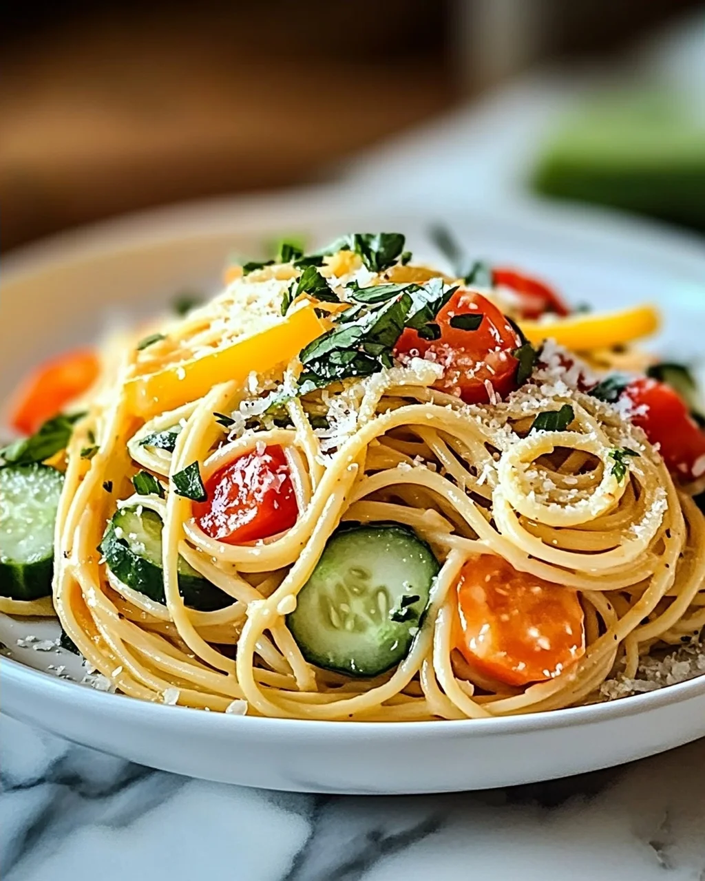 Kalifornischer Spaghetti-Salat