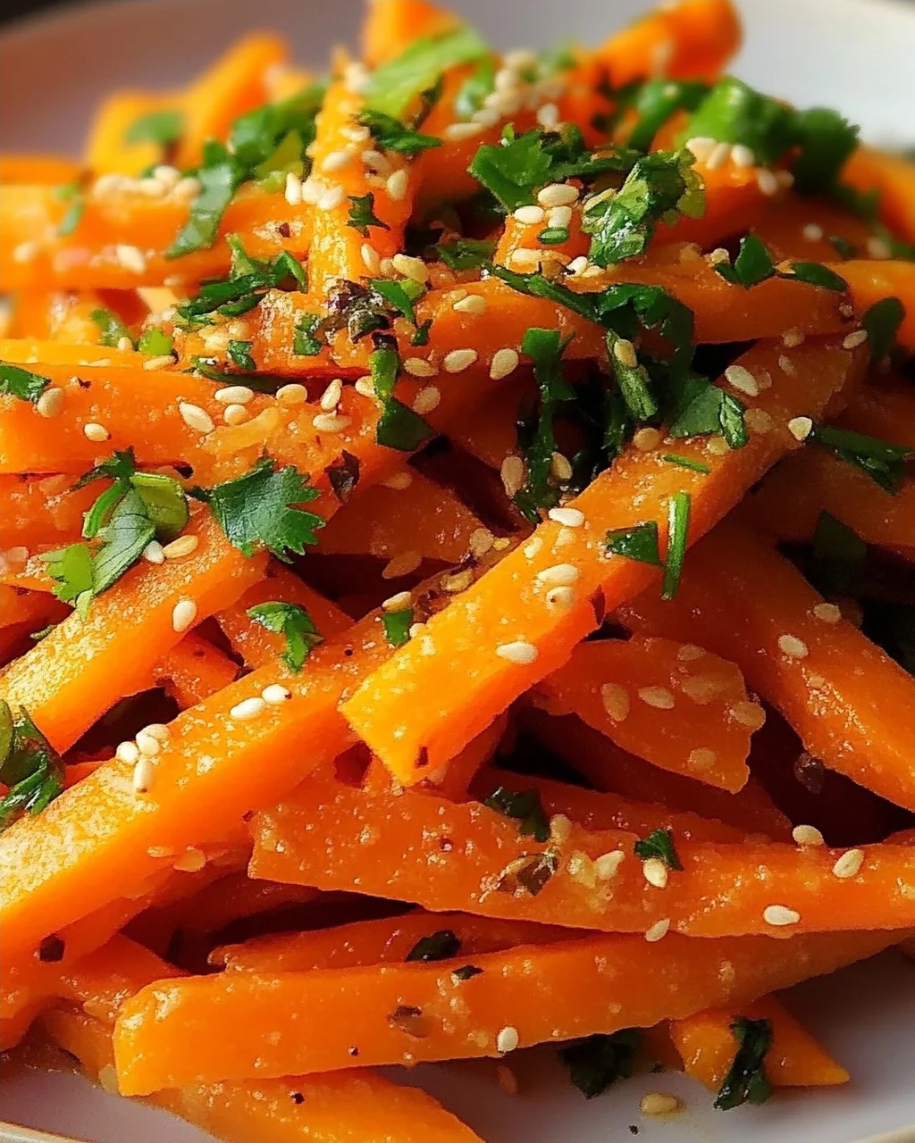 Karottensalat mit Ingwer-Sesam-Dressing – Lecker und gesund!