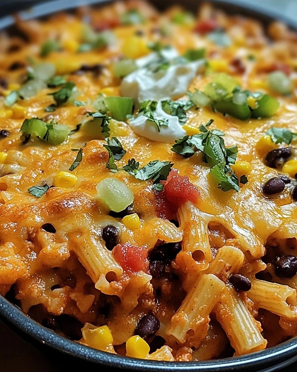 Käsiger Taco Nudelauflauf