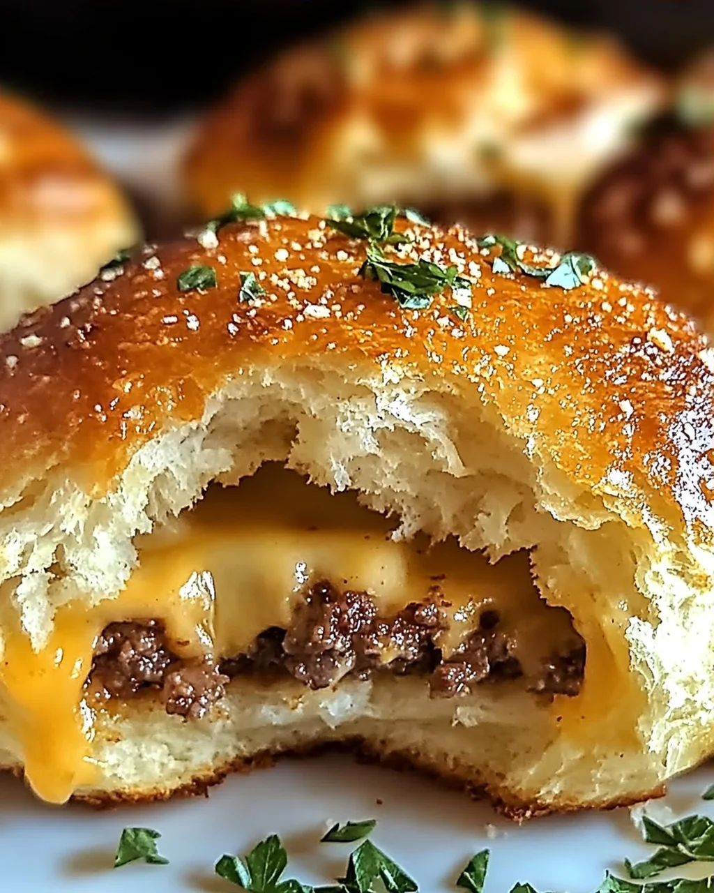 Knoblauch Parmesan Cheeseburger Bomben – Ein Genuss zum Verlieben