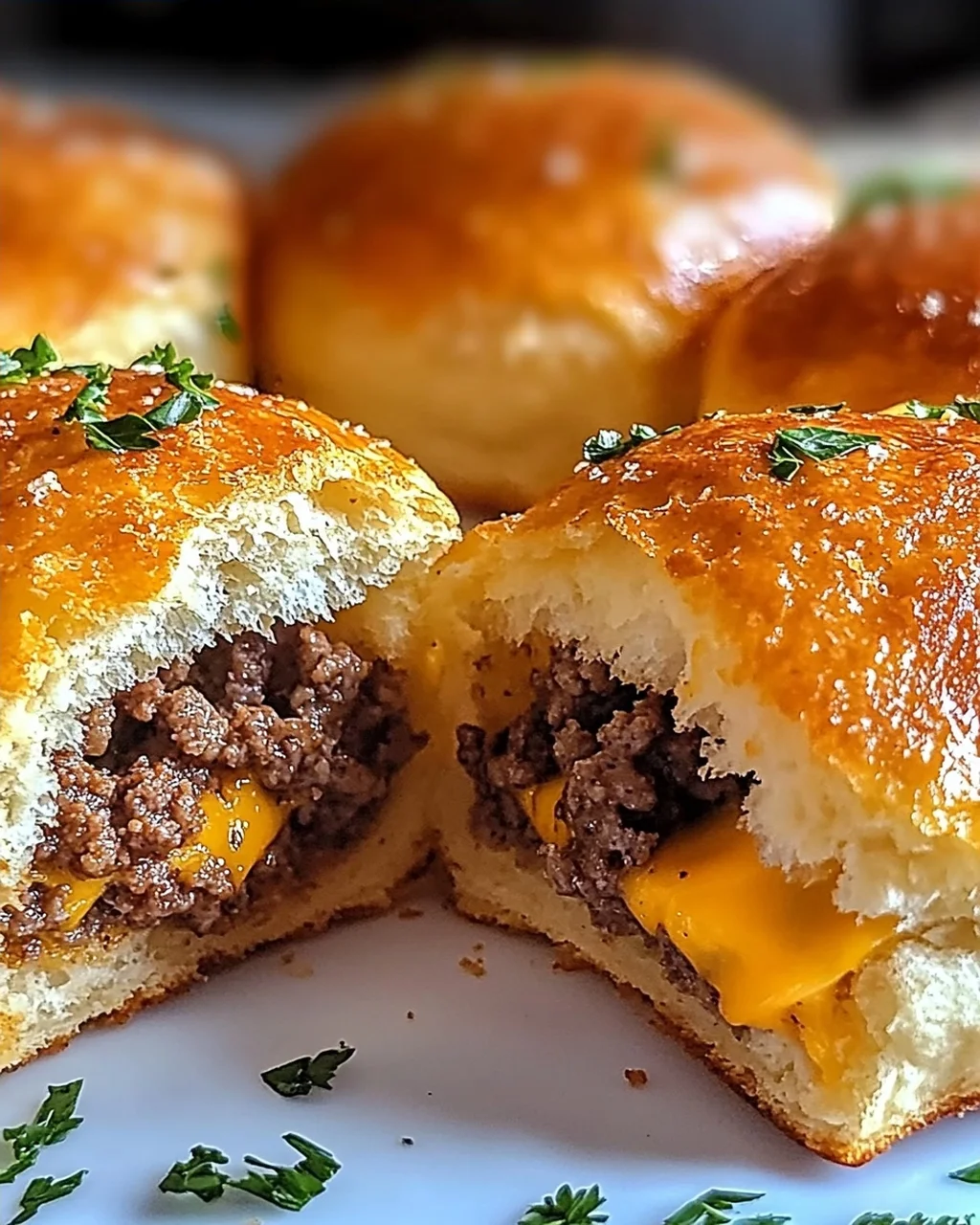 Knoblauch Parmesan Cheeseburger Bomben – Ein Genuss zum Verlieben