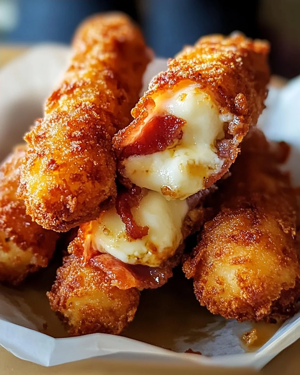 Knusprige Beef Bacon Mozzarella Sticks – Ein Genuss!