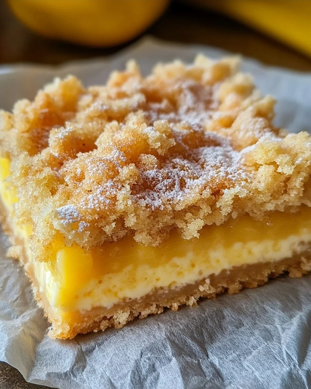 Knuspriger Streuselkuchen mit Vanillepudding