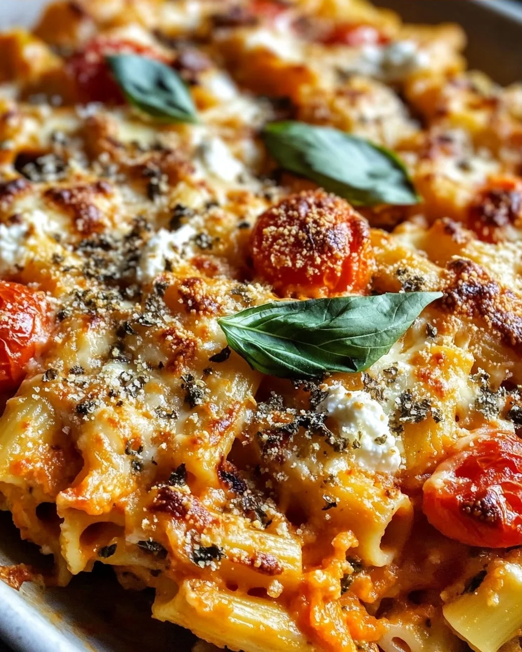 Kürbis-Tomaten-Nudelauflauf: Herbstgenuss mit Ricotta!
