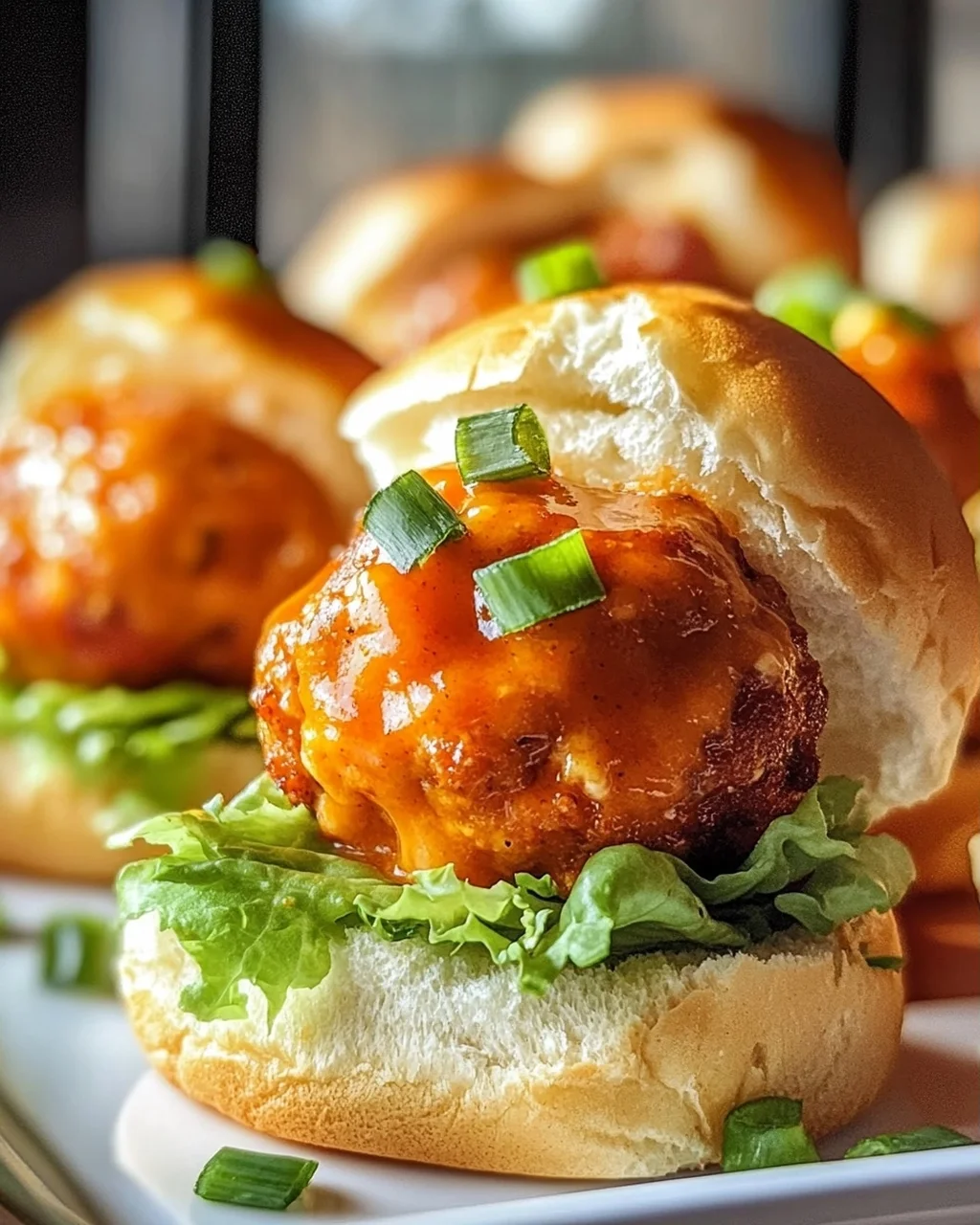 Leckere Buffalo Chicken Meatball Sliders für jeden Anlass