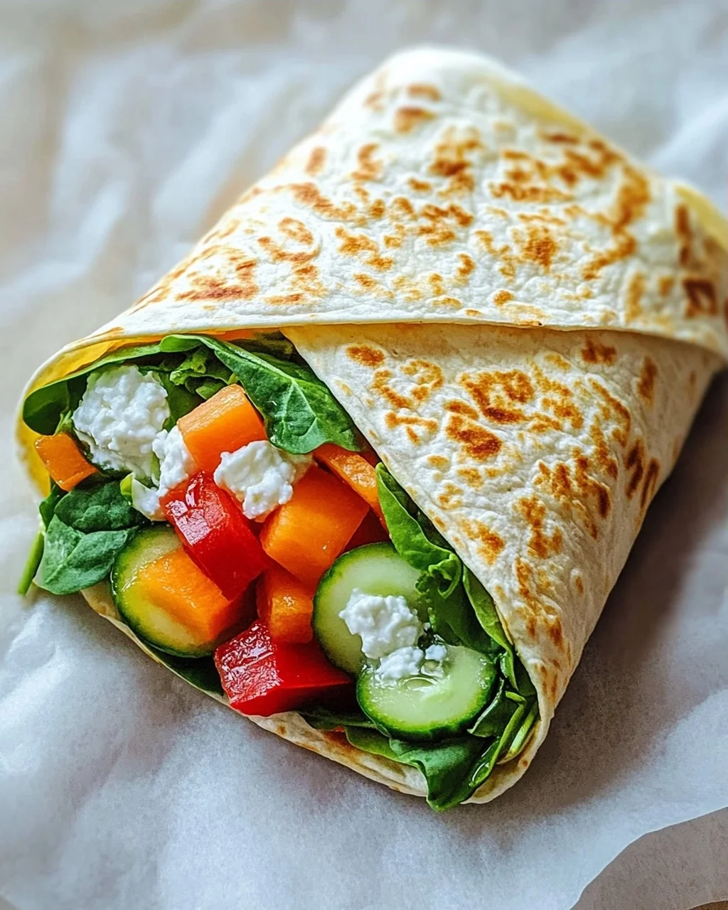 Leckere Hüttenkaese Wraps - Gesund & Einfach Nachzumachen!