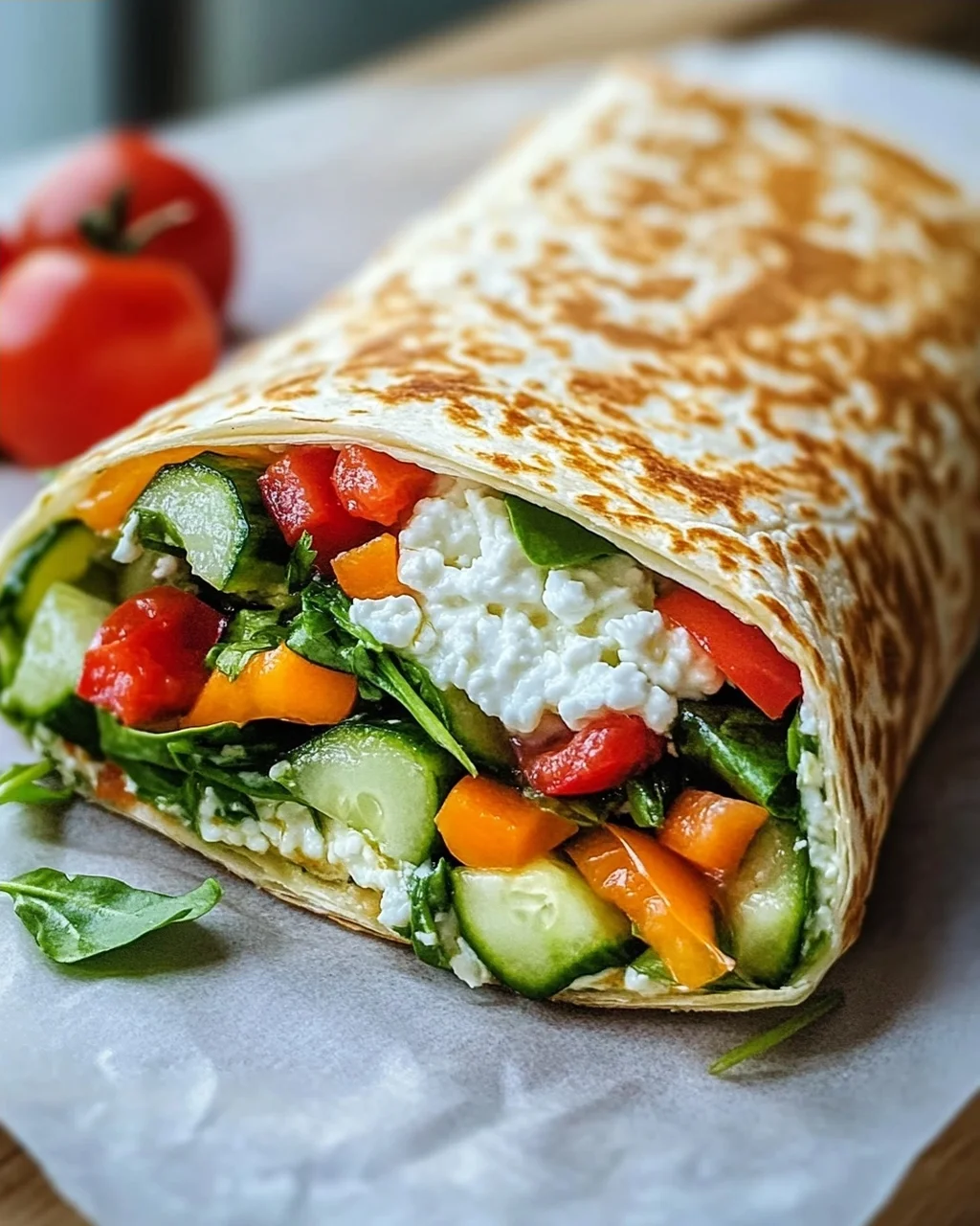 Leckere Hüttenkaese Wraps - Gesund & Einfach Nachzumachen!
