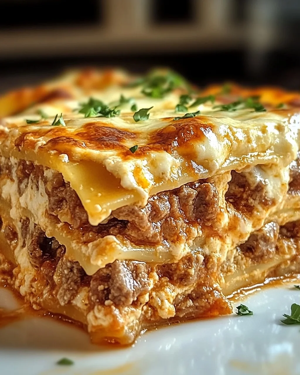 Millionen-Dollar-cremige Rinderlasagne für Feinschmecker
