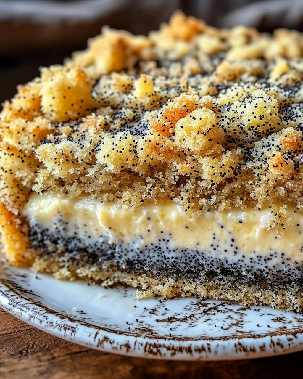 Mohnkuchen mit Streusel