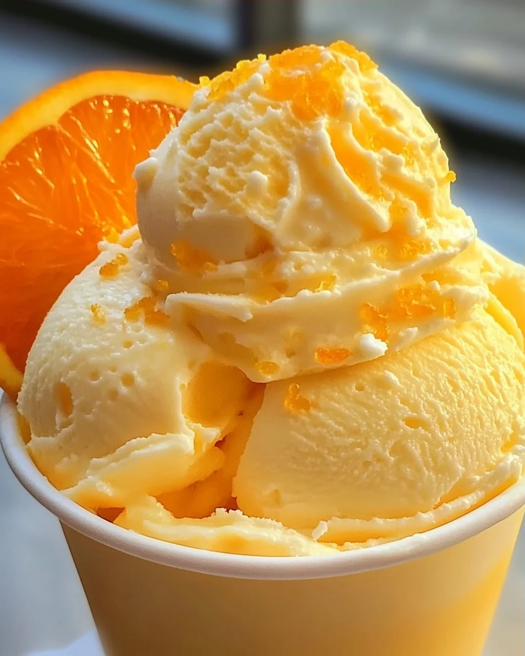 Orangeneis ohne Eismaschine Rezept mit Zutaten die jeder zuhause hat!