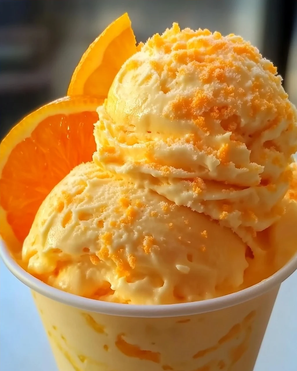 Orangeneis ohne Eismaschine Rezept mit Zutaten die jeder zuhause hat!