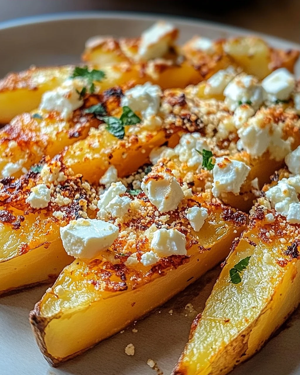 Röstiecken mit Feta überbacken