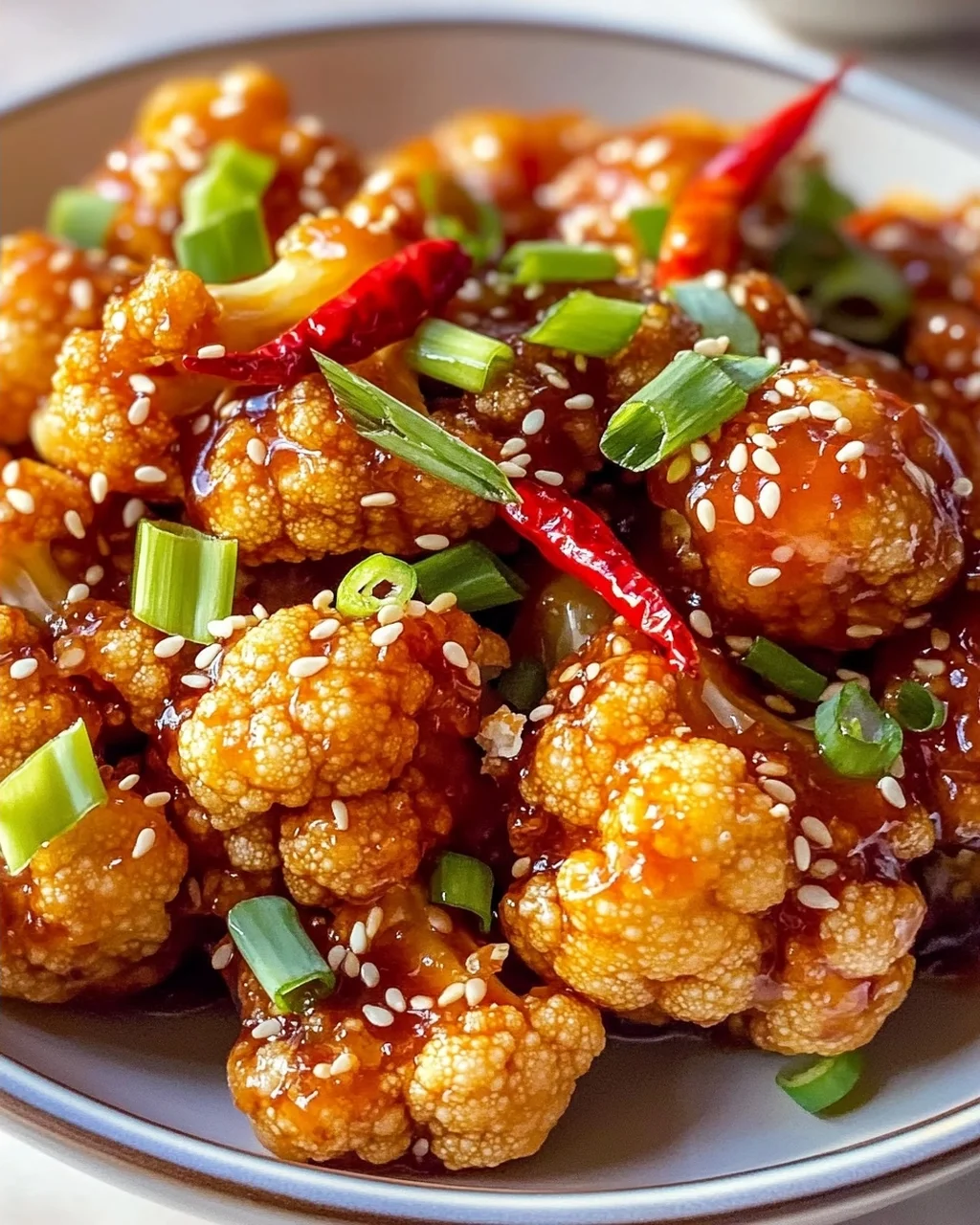 Sticky Sesame Cauliflower